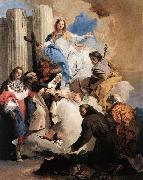 Giovanni Battista Tiepolo The Virgin with Six Saints oil painting artist